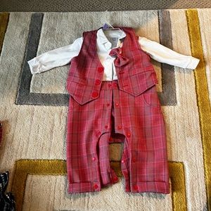 12-18m plaid outfit